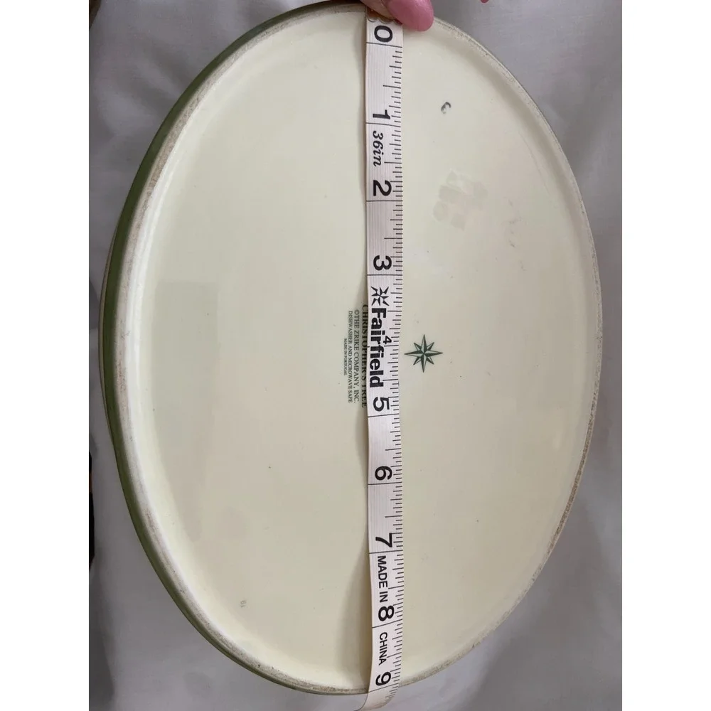 Radko Christopher's Tree Oval Covered Casserole Dish 2.5 Qt Christmas